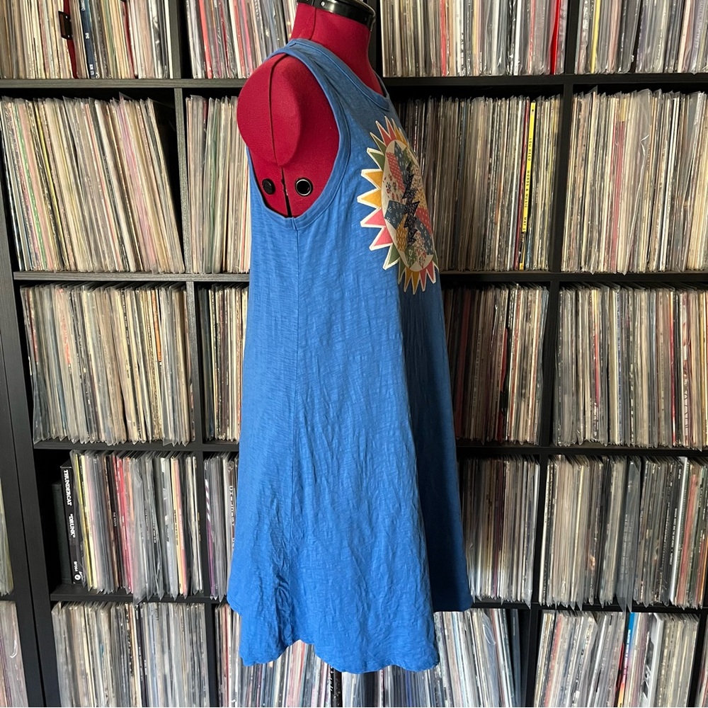 Grateful quilt block cotton tank tshirt dress dead company sphere festival 🩷⚡️🩵 - Picture 2 of 11